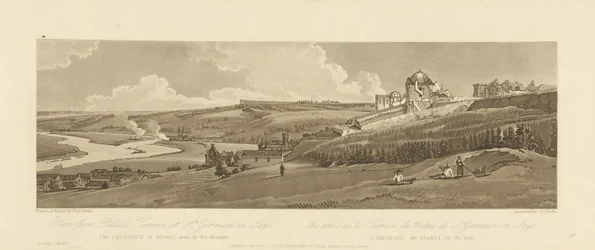 View of the Marly Aqueduct from Palace Terrace at St. Germain en Laye, engraved by Joseph Constantine Stadler, 1803
